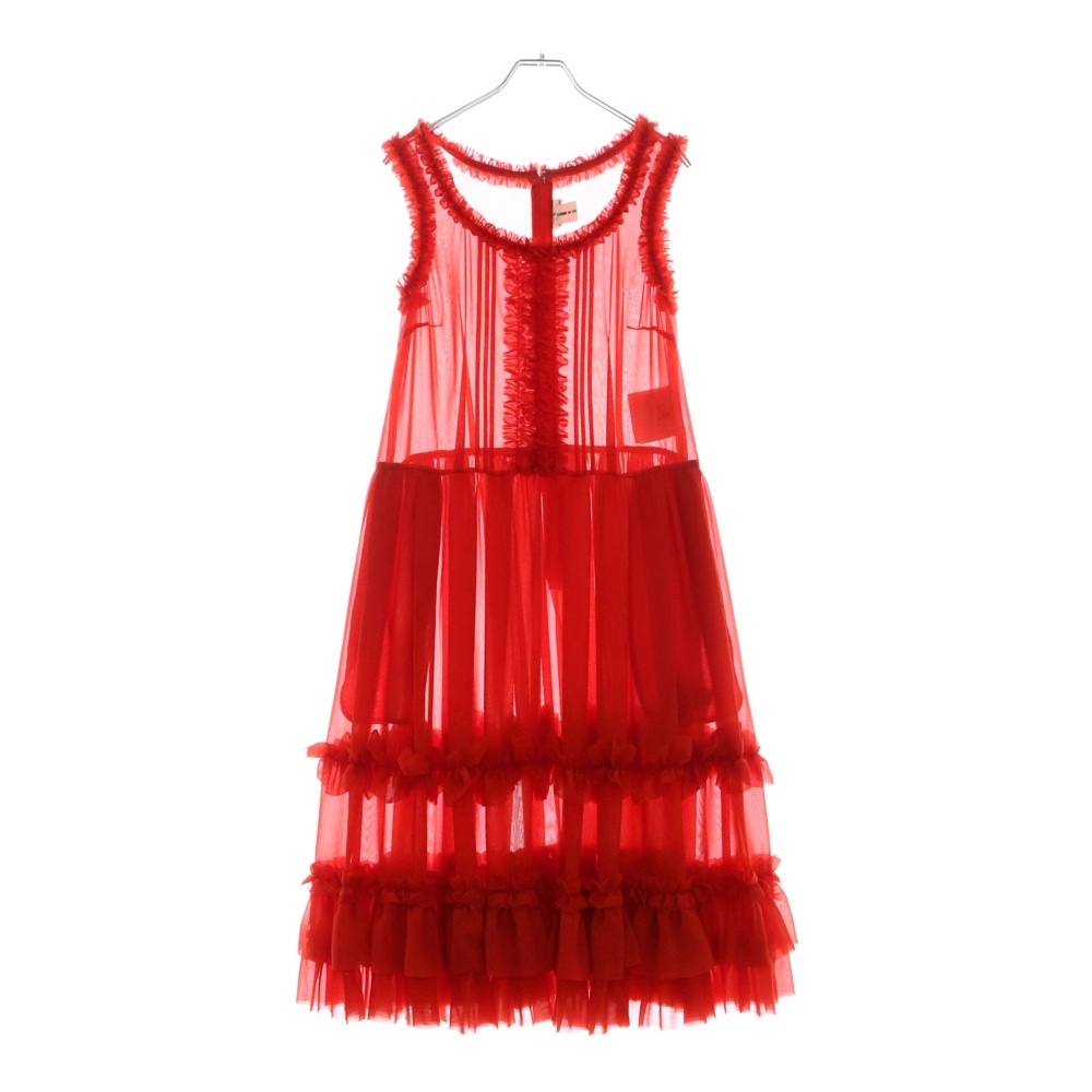 コムデギャルソン レッド 赤 ノースリーブ ワンピース 【公式通販】