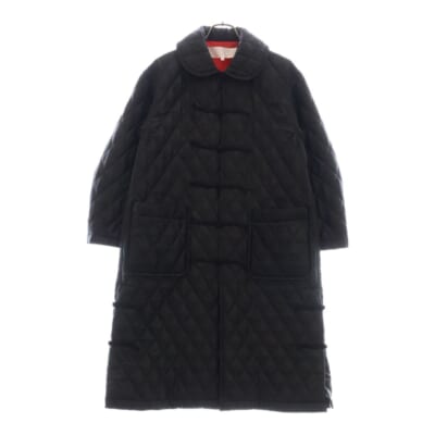 23AW キルティング 中綿 エステルタフタ コート ブラック レディース TL-C012 Aランク