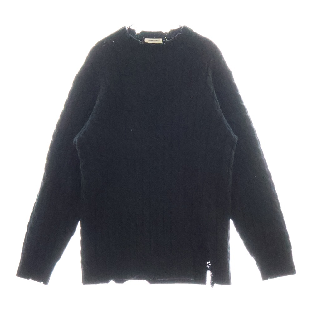 24AW ダメージケーブルニット ネイビー UP2D4901 Sランク