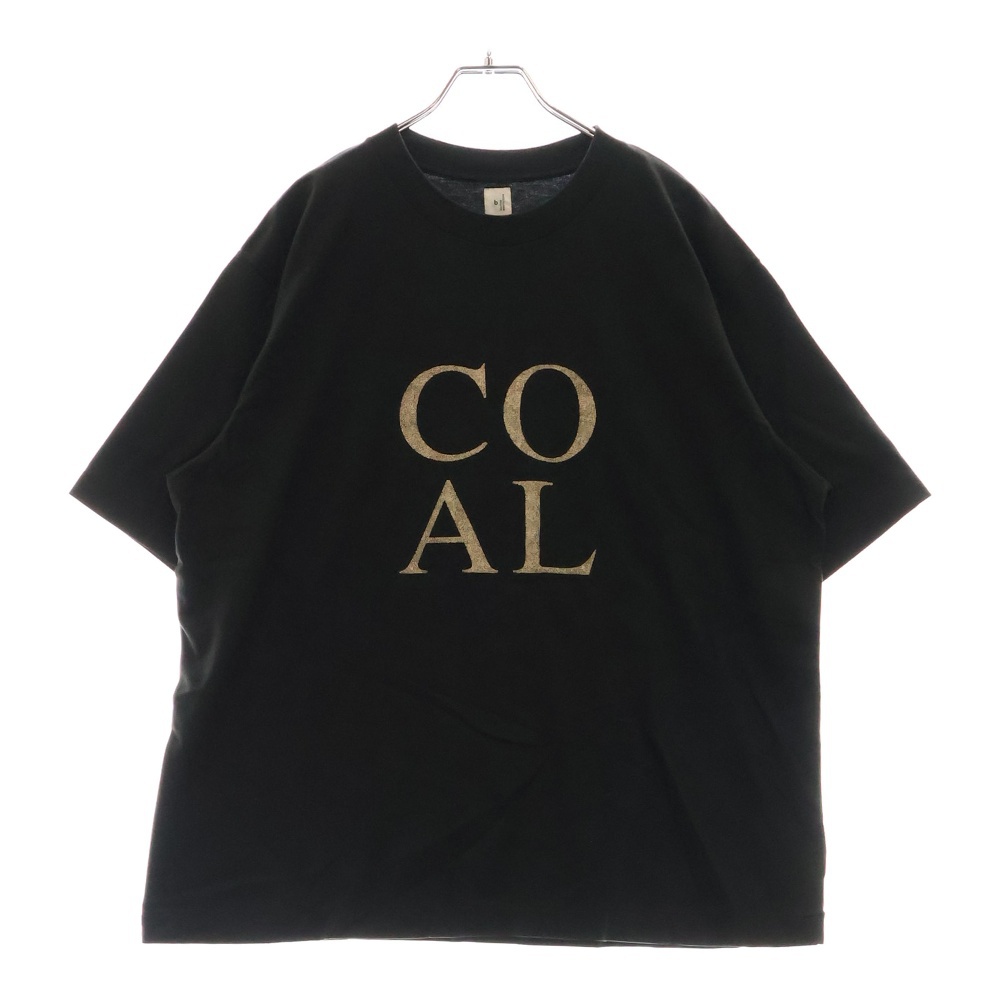 COAL Print Tee WIDE 115322133 COALプリント クルーネック半袖Tシャツ ブラック Sランク
