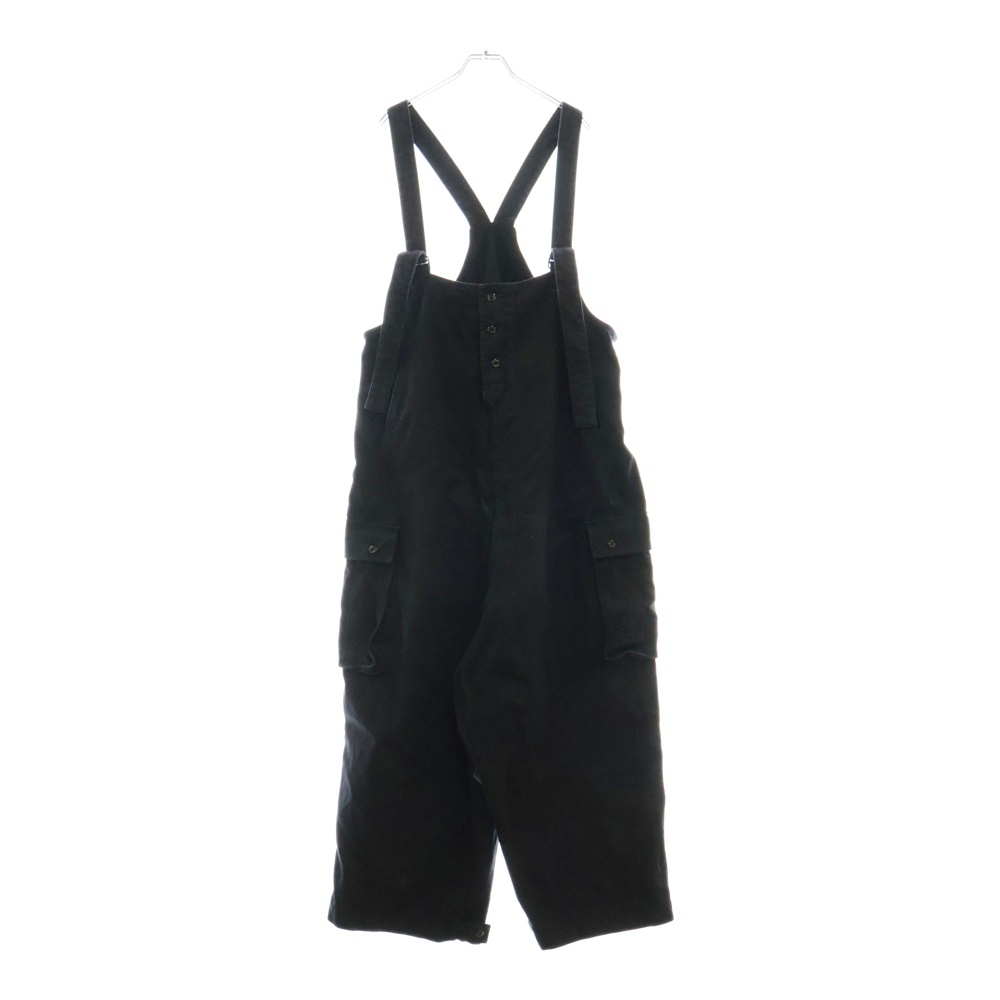21SS COTTON PIQUE OVERALLS コットンピケ オーバーオール パンツ ブラック HX-D71-043 Aランク