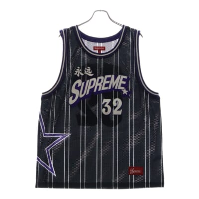 24SS Star Basketball Jersey スター バスケットボール ジャージタンクトップ ゲームシャツ ブラック Bランク