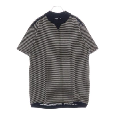 16SS モックネック ボーダー 半袖Tシャツ 0015bSS16 ネイビー/ホワイト Bランク