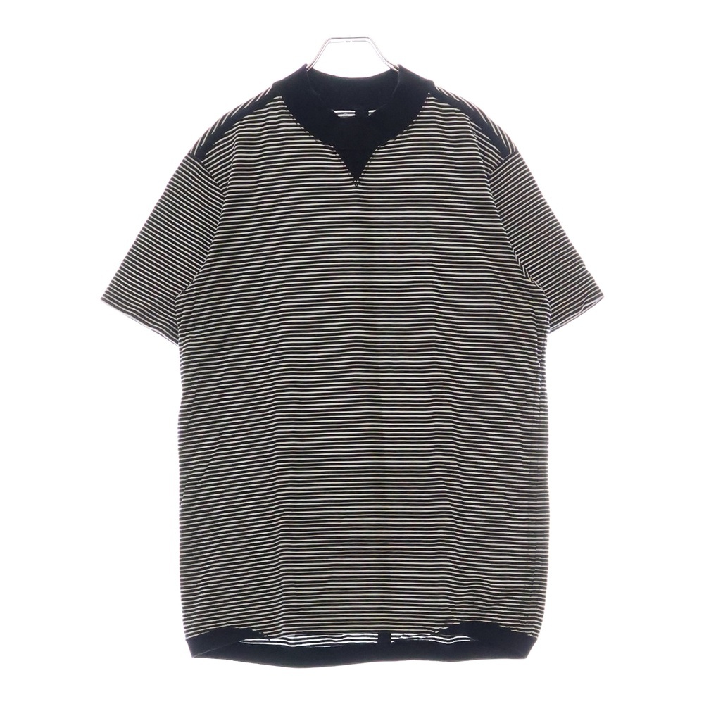 16SS モックネック ボーダー 半袖Tシャツ 0015bSS16 ネイビー/ホワイト Bランク