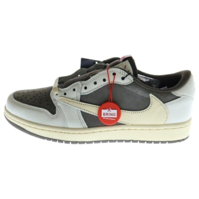 ×Travis Scott Air Jordan 1 Low OG SP Reverse Mocha ×トラヴィススコット エアジョーダン1 OG SP リバースモカ ローカットスニーカー US7/25cm DM7866-162 Sランク