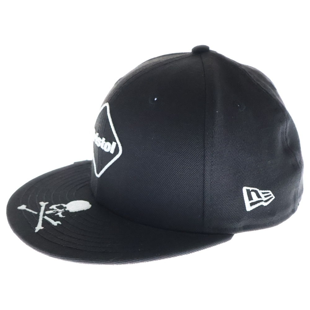 ×Mastermind ×New Ear 59FIFTY ロゴ刺繍 ベースボールキャップ ブラック FCRB-170090 Aランク