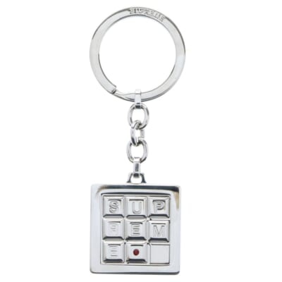Puzzle Keychain パズル キーチェーン シルバー メタル チャーム キーホルダー Bランク