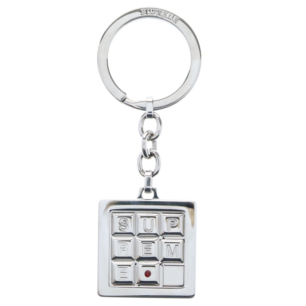 Puzzle Keychain パズル キーチェーン シルバー メタル チャーム キーホルダー Bランク