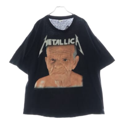 90s METALLICA SANDMAN EURO メタリカ サンドマン ユーロ Tシャツ 半袖カットソー ブラック Bランク