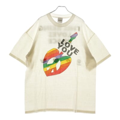 24SS SS T-SHIRT PEACE 半袖Tシャツ ホワイト RE-CO-WH-00-00-274 Bランク