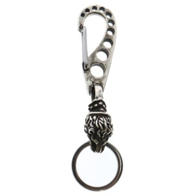 Lion Head w/2000 Clip Key Chain ライオンヘッド w/2000 クリップ キーチェーン シルバー Bランク