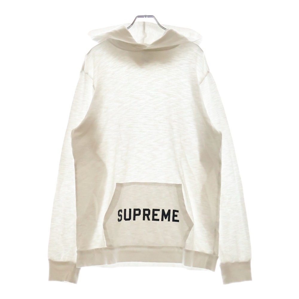 14SS Athletic Hooded L/S Tee アスレティックフーディー プルオーバーパーカー ホワイト Bランク
