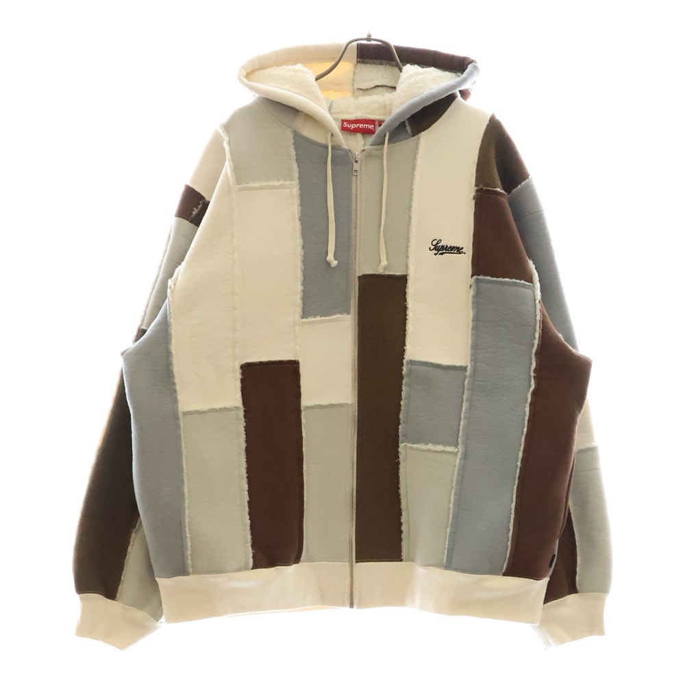 23AW Faux Shearling Zip Up Hooded Sweatshir フェイクシアリング ジップアップフーディー スウェット マルチ Aランク