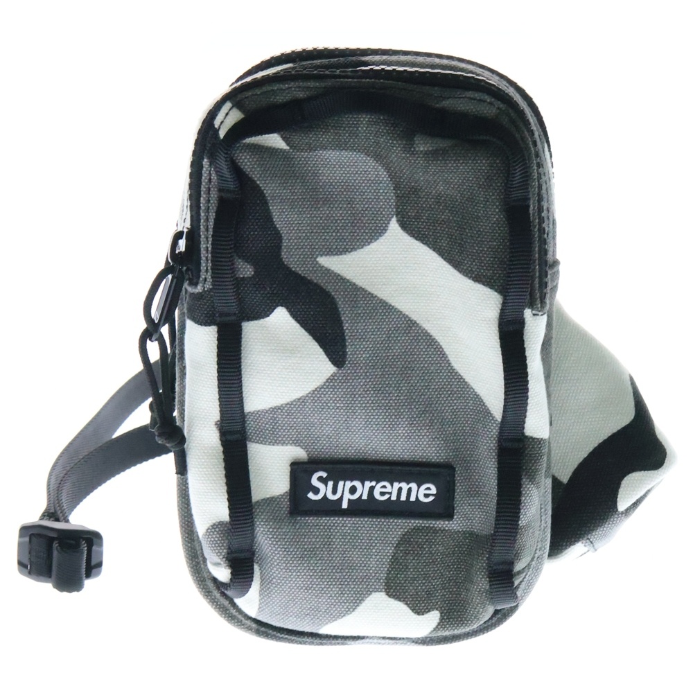 25SS Camera Bag Mini Pouch カメラバッグ ミニポーチ カモフラージュ 迷彩ショルダーバッグ グレー Aランク