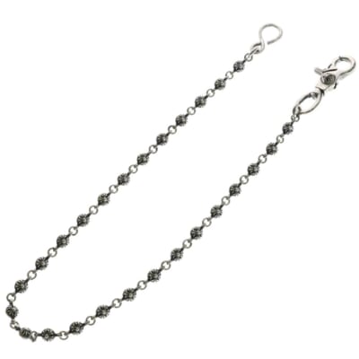 1BALL LONG-S/1クリップロング#1クロスボール ウォレットチェーン シルバー BCA384 Bランク