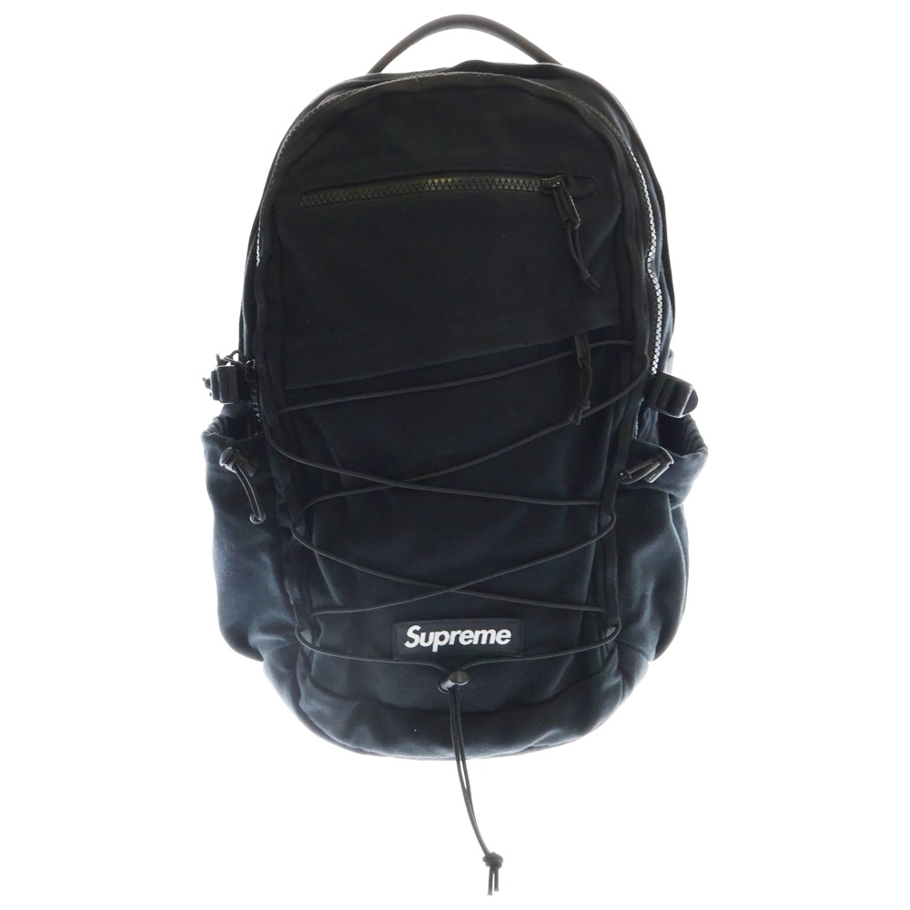 25SS Backpack CORDURA コーデュラ ボックスロゴ キャンバスリュックサック バックパック ブラック Aランク