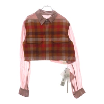 リックオウエンス 23SS Alice Strob Shirt Leather Jacket