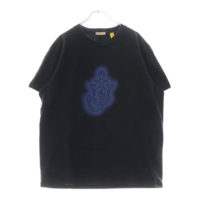 ×JW ANDERSON GARMENT DYED SS T-SHIRT JWアンダーソン 半袖Tシャツ ブラック H209E8C00005 Aランク
