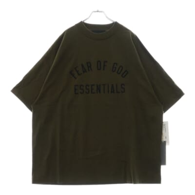 S/S T-SHIRT ロゴプリント半袖Tシャツ カーキ Sランク