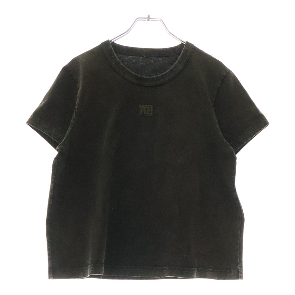Glitter Essential Jersey Shrunk Tee グリッター加工 半袖Tシャツ グレー レディース 4CC3231416 Aランク