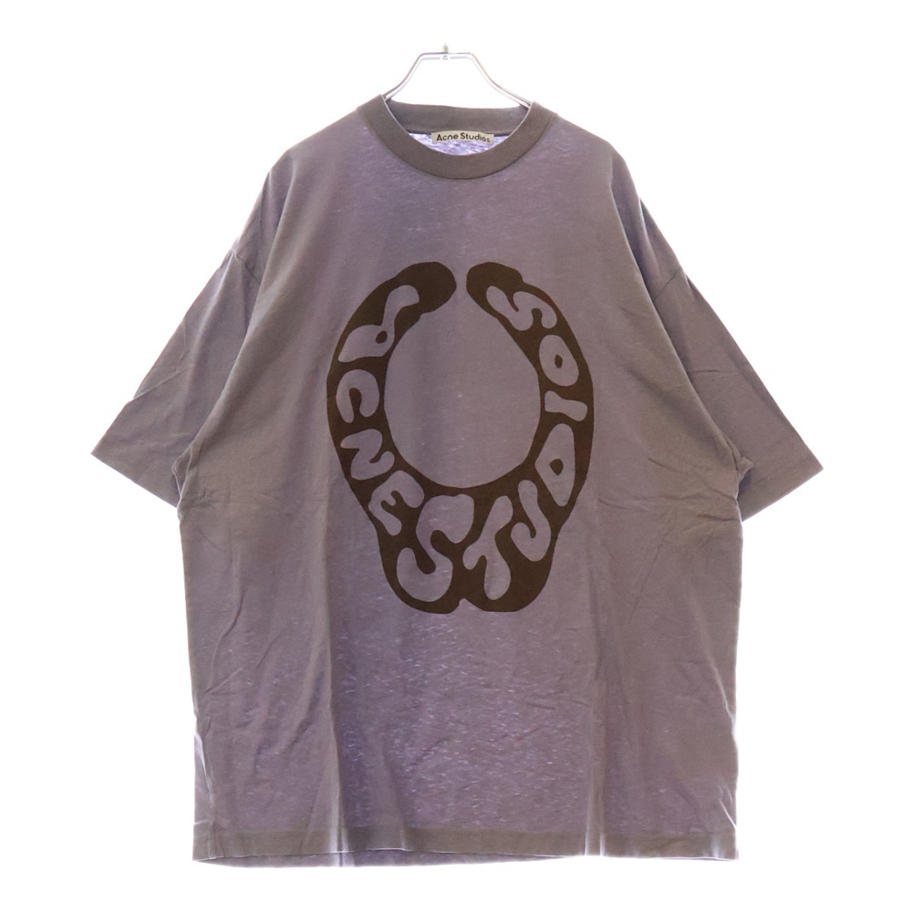 LOGO T-SHIRT フロントロゴ 半袖Tシャツ グレー FN-MN-TSHI000385 BL0301- Aランク