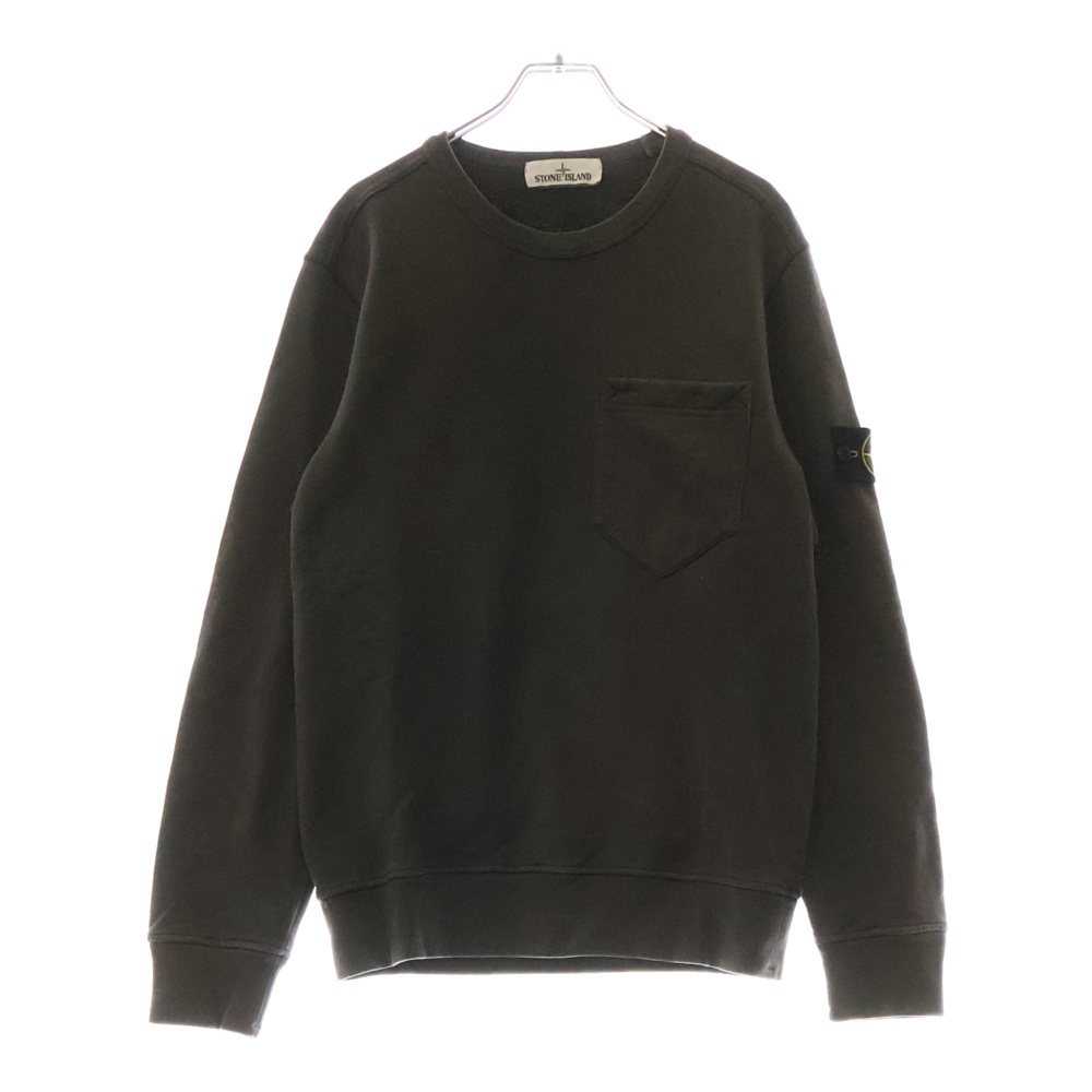 Sweatshirt ロゴワッペン クルーネックスウェットトレーナー グレー 691563820 Aランク