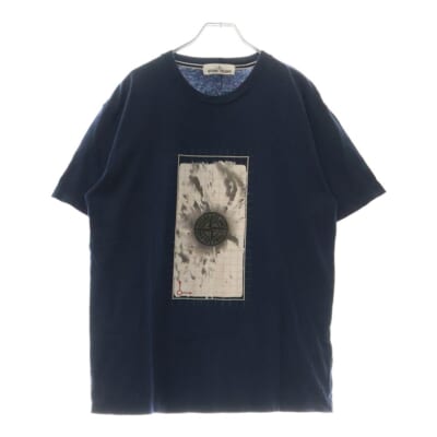 T-Shirt グラフィックプリント 半袖Tシャツ ネイビー 70152NS87 Aランク
