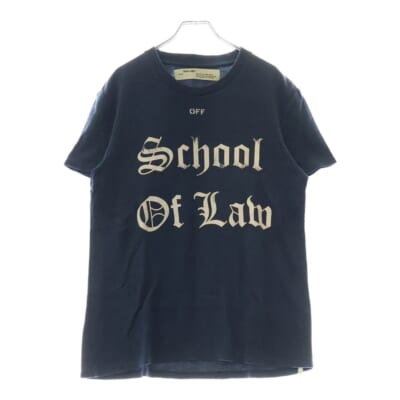 17SS Scool Of Law T-Shirt 半袖Tシャツ ネイビー Aランク