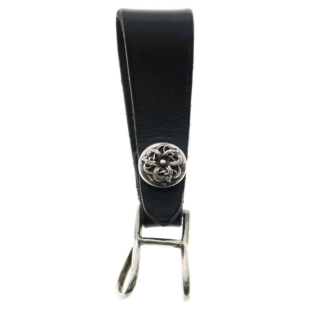 BELT LOOP ケルティックボタンレザーベルトループ シルバー/ブラック Bランク