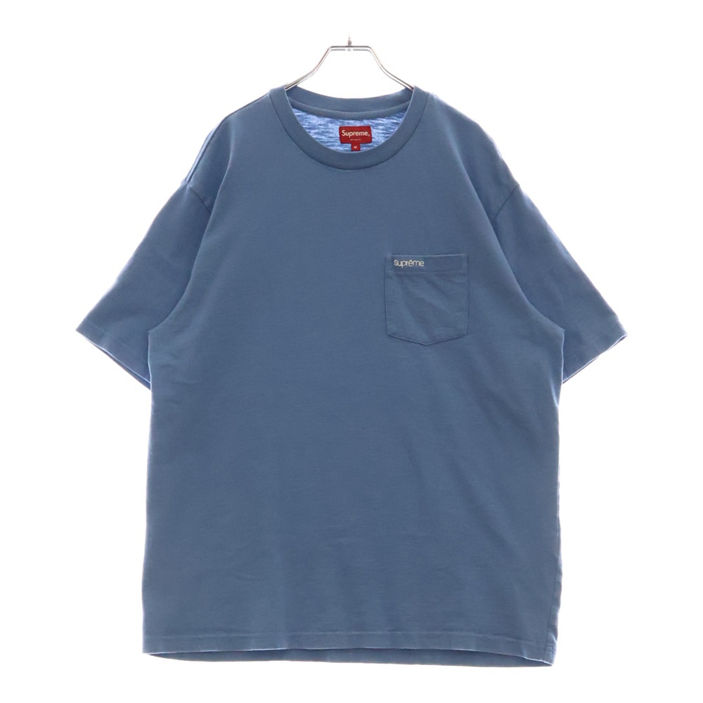 23AW S/S Pocket Tee ポケット 半袖 Tシャツ ブルー Aランク
