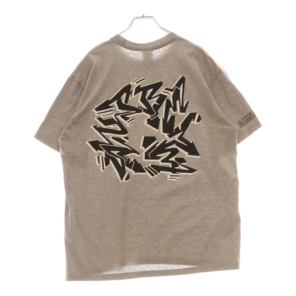 21AW ×Stash Support Unit Tee 半袖 Tシャツ グレー Aランク