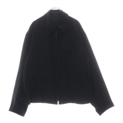 TA TUXEDO BLOUSON WITH FLAP POCKET ジップアップブルゾン ブラック MP-Y04-500 Sランク
