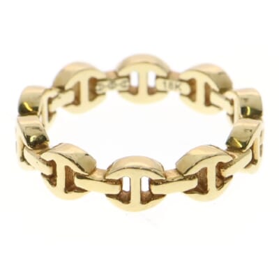 18K MICRO DAME III TRI-LINK マイクロデイム トライリンク リング イエローゴールド Bランク