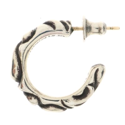 HOOP SCROOL スクロール フープピアス シルバー BCA102 Bランク