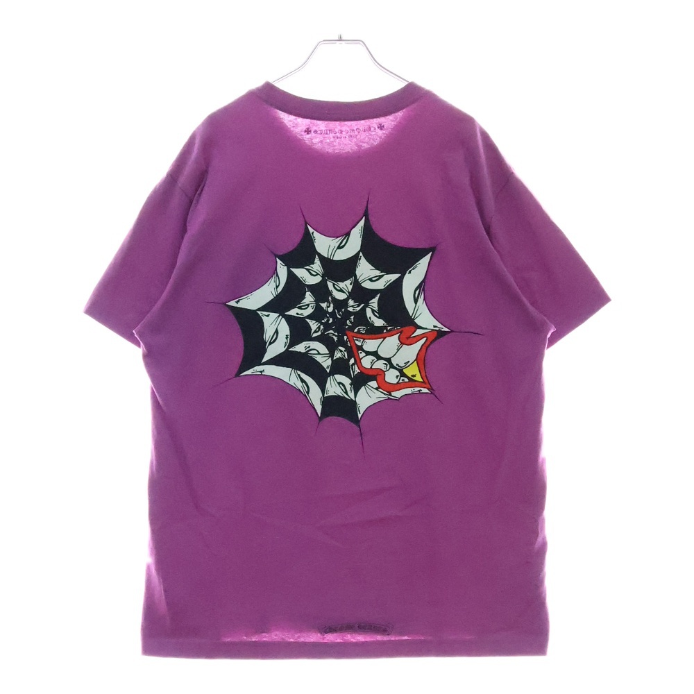 21AW ×MATTYBOY SPIDER WEB Tee ×マッティボーイ スパーダーウェブ 半袖Tシャツ カットソー パープル Bランク