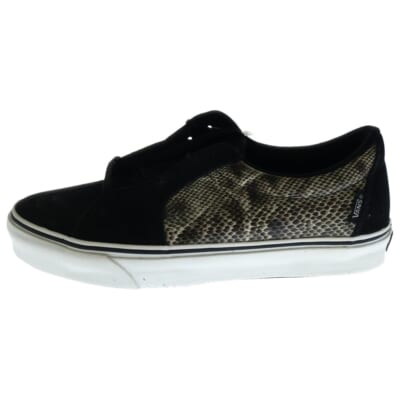 AV SK8-LOW SNAKE/BLACK スケート スネークスキン スエード ローカットスニーカー ブラック US10/28cm VN-0ANQXLP Aランク