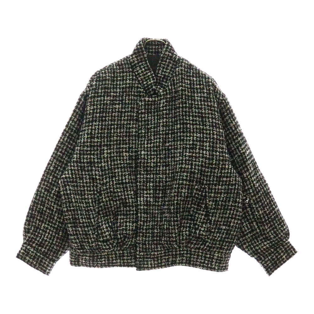 MOULIN WOOL FLY FRONT SHORT JACKET SOPH-232012 ツイードジャケット ショートブルゾン ブラック/ホワイト Sランク