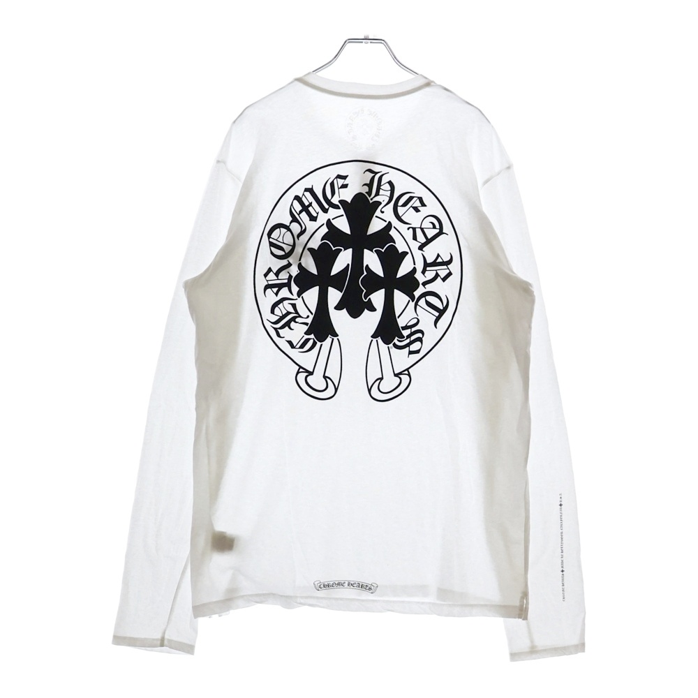 希少【chrome hearts】クロスボール/長袖 カットソー Tシャツ 希少【chrome hearts】クロスボール/長袖 カットソー Tシャツ