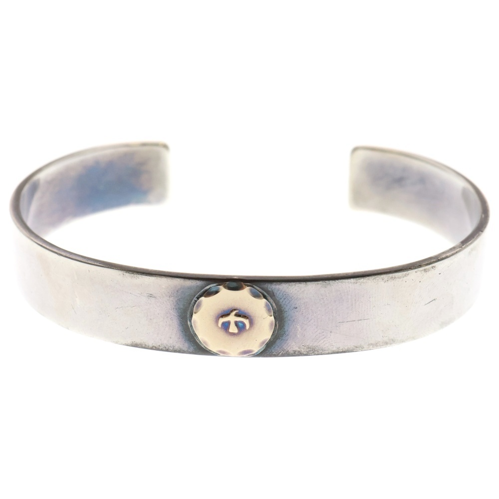 平打ちブレスL バングル シルバー/ゴールド Bランク