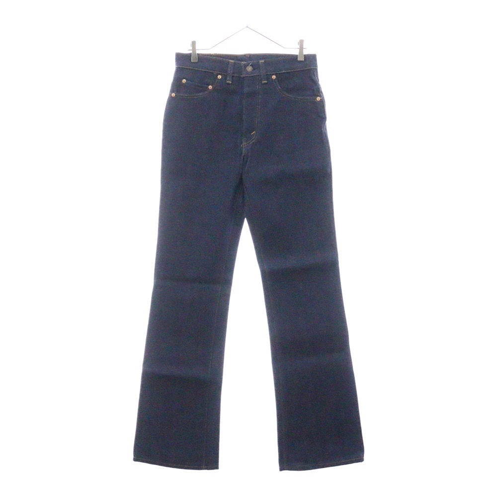 70S 517-0217 USA製 ボタン裏16 ジップフライ ブーツカットデニムパンツ インディゴ Aランク