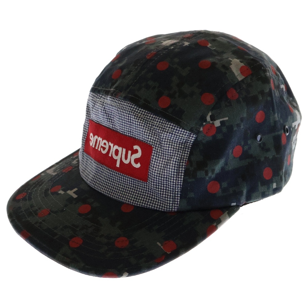 13SS Comme des Garcons SHIRT Camp Cap コムデギャルソン ボックスロゴ デジカモ キャンプキャップ 帽子 マルチ Bランク