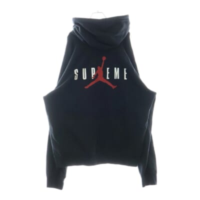 24AW×NIKE JORDAN BRAND Hooded Sweatshirt HF0836-010ナイキ ジョーダンブランド ロゴエンブロイダリー バックプリント プルオーバー スウェット パーカー Bランク