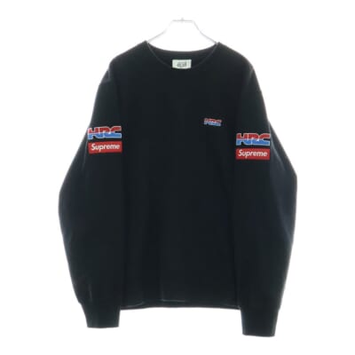 19AW Honda Fox Racing Crewneck ホンダ レーシンング クルーネック 長袖トレーナー ブラック Bランク