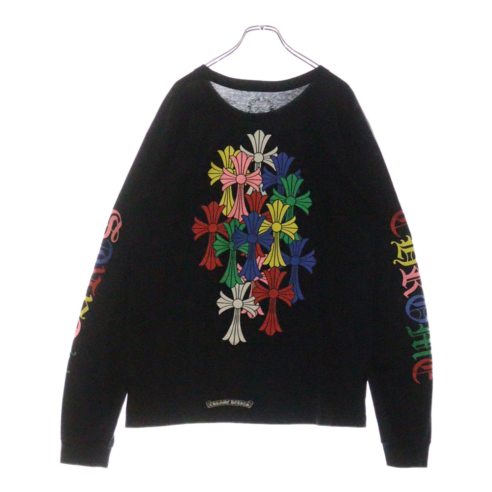 CEM CRS LS マルチセメタリークロスプリント長袖Tシャツ カットソー ブラック Bランク