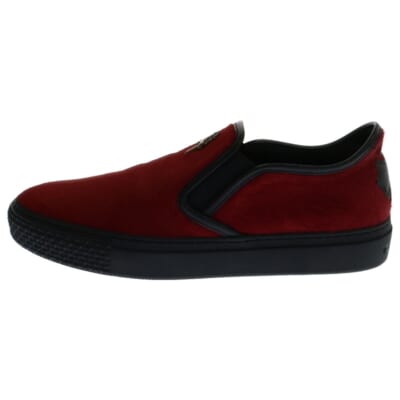 DAGGER SLIP ON V2 ダガー ハラコスリッポン ローカットスニーカー ブラック/レッド 国内インボイス付き Aランク