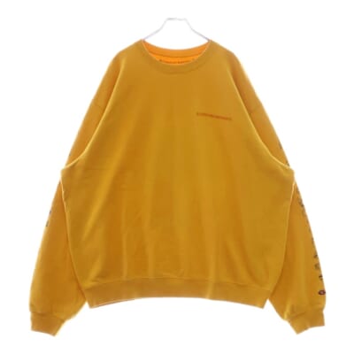 PPO mustard HD SWT MATTY BOY バックプリント クルーネックスウェットトレーナー マスタード Aランク