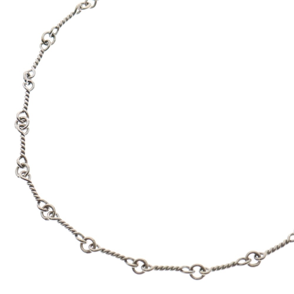 18KWG NECKCHAIN T18 ツイストチェーンネックレス 18inch ホワイトゴールド BCA002 Aランク