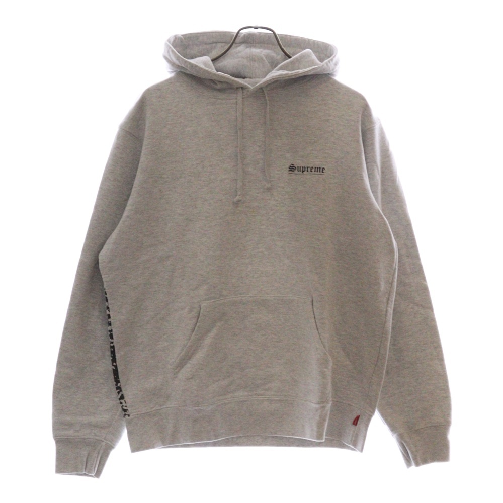 20SS Mary Hooded Sweatshirt バックプリント プルオーバーパーカー グレー Bランク
