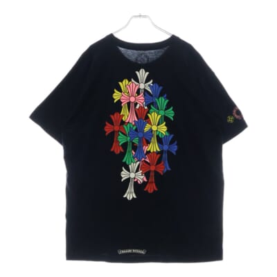 クロムハーツ ネックロゴ ポケット付長袖Tシャツ ブラック