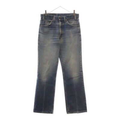 80s 317 オレンジタブ USA製 刻印525 デニムパンツ インディゴ Bランク